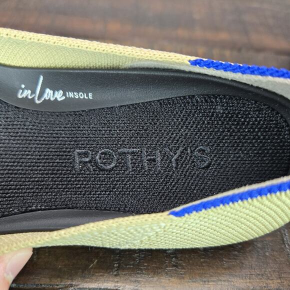 NEW Rothys The Ballet Flat Bow Womens 5 Flats Slip On Ballet Shoes Cream - Picture 11 of 11